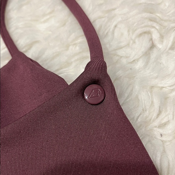 Volcom Deep Burgundy Bikini Top - Picture 2 of 2